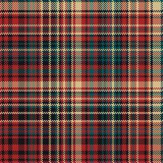 a red and green plaid fabric