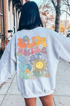 Sunshine State of Mind Back Graphic Fleece Sweatshirts.Unisex Crew Neck Long Sleeve Sweaters Knits.Crafted from premium materials, tailored to your lifestyle, ensuring a comfortable fit for any occasion.Family Group Uniforms Birthday Party Gift Concert Festival Events.High Quality Direct To Film Printed Graphic Design.50%COTTON,50%POLYESTERNICARAGUAMade In: Nicaragua Trendy Crew Sweats For Spring, Casual Sweatshirt For College In Spring, Casual Spring Sweatshirt For College, Retro Gray Long Sleeve Tops, Relaxed Fit Sweatshirt For College In Spring, Cozy Sweatshirt For Spring Leisure, Cozy Spring Sweatshirt For Leisure, Comfortable Spring Sweatshirt For Leisure, Comfortable Spring Leisure Sweatshirt