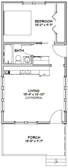 the floor plan for a two bedroom apartment with an attached bathroom and living room area