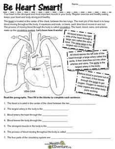 the heart and lungs worksheet for students to practice their reading skills on valentine's day