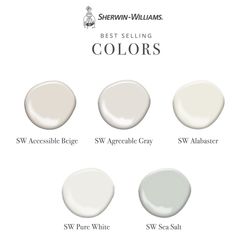 the best selling colors in sherylin williams's new paint collection, which is available