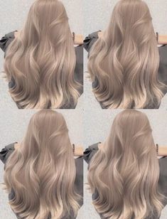 Milk Beige Hair Color Korean, Light Milk Tea Hair Color, Hair Colour Korean, Light Ashy Blonde Hair, Blonde Ash Hair, Milk Tea Hair Color, Korean Hair Dye