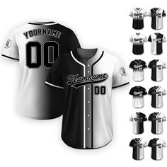 Custom Baseball Jersey is a stylish and functional piece that ensuring a comfortable fit for groups, individuals, couples, teams, or anyone who loves Baseball fashionable and sporty vibe. From casual outings to intense gameplay, this baseball jersey always guarantees both style and performance. 🎨If you have any other design ideas, or any changes to the jersey details and color, simply share an image and we will create a visual representation for you to confirm. ⚾FEATURES - High-quality polyeste Casual Black Baseball Jersey For Team Events, Sporty Black Baseball Jersey For Team Events, Sporty Black Baseball Jersey For College, Sporty Black Baseball Jersey With Baseball Collar, Black Sporty Baseball Jersey For Sports Events, Black Baseball Jersey With Letter Print For Sports, Casual Black Baseball Jersey For Sports Events, Casual White Baseball Jersey With Team Name, Black Baseball Jersey With Collar For Sports