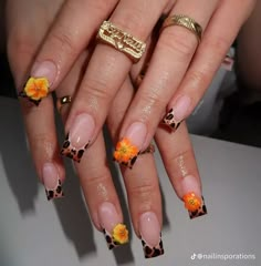 Birthday Layout, Leopard Flower, Basic Nails, Classy Acrylic Nails, Unique Acrylic Nails, Acrylic Nails Coffin Short