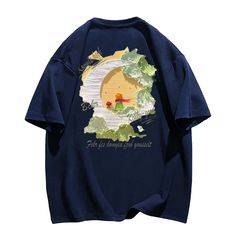 This vibrant tee features an oil painting of the beloved Little Prince, capturing his whimsical spirit. Show off your love for this timeless story and add a touch of artistry to your wardrobe. Perfect for fans of all ages. (Wearable art for all ages!) Features: -100% Cotton -Crew Neckline -Dropped Shoulder -Regular fit -Unisex style Artsy Short Sleeve T-shirt With Artwork, Graphic Cotton T-shirt With Artwork, Cotton Crew Neck T-shirt With Artwork, Cotton Artwork T-shirt With Crew Neck, Crew Neck Cotton T-shirt With Artwork, Cotton Graphic Tee With Artwork, Graphic Tee Cotton T-shirt With Artwork, Cotton Artwork T-shirt With Short Sleeves, Artistic Blue Crew Neck T-shirt