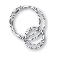 two metal rings on a white background