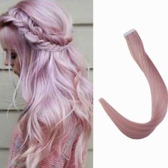 18” 4 Pack 100 Grams Lilac Pink Human Hair Tape In Hair Extensions *Nwt* New Remy 100% Human Hair Hair Color: Lilac Pink 40 Taoes Total / 100 Grams Straight Hair Extensions, Please Note That Hair Gets A Little Wavy After Washing Or Improper Packaging, This Is Normal. 10pcs/ 25 Gram Per Package Length: 18 Inches Weight: 2.5g/Piece, Total 25g/Package Cut , Color( Darker Only Suggested ) ,Flat Iron Last Long With Proper Maintenance Cheap Hair Extensions, Luxy Hair Extensions, Tape Ins, Real Hair Extensions, Straight Hair Extensions, Hair Tape, Cosplay Hair, Lilac Pink, Red Wigs