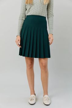 Infinity Skirt in Jade – Apparalel Skirt With Flats, Infinity Skirt, Pleated Skirts, Extra Long, Modest Fashion, Long Skirt, Pleated Skirt, Lay Flat, High Waisted Skirt