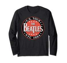 PRICES MAY VARY. Officially Licensed by The Beatles Graphic Artwork: OBT-0102 Lightweight, Classic fit, Double-needle sleeve and bottom hem Beatles Graphic, Nyc Tours, Black Label Society, Novelty Clothing, T Shirt Image, Graphic Artwork, The Beatles, Branded T Shirts, Long Sleeve T Shirt