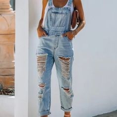 Brand New, Tag Still On. Vici Dolls Distressed Denim Overalls - Size Large //Best Seller// Show Us Your Sweet + Sassy Sides In Our Favorite Denim Overalls! Our Sassy Sweetheart Distressed Denim Overalls Are Simple And Chic In A Medium Wash With Heavy Distressing Throughout. We Love The Relaxed Fit On These Overalls That Will Be A Staple In Your Wardrobe! Finished With A Front Pouch Pocket And Four More Pockets. Casual Distressed Light Wash Overalls, Casual Light Wash Distressed Overalls, Casual Distressed Denim Overalls, Casual Light Wash Overall Jeans, Ripped Light Wash Overalls For Spring, Light Wash Ripped Overalls For Spring, Ripped Denim Overalls For Spring, Distressed Light Wash Overall Jeans, Distressed Light Wash Jeans Overall