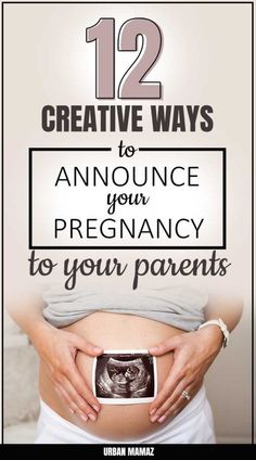 a pregnant belly with the words 12 creative ways to announce your baby