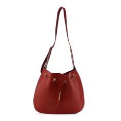 This is an authentic SAINT LAURENT Smooth Calfskin Paris VII Large Flat Hobo in Red. This chic tote is crafted of smooth calfskin leather in red. The bag features a matching shoulder strap and aged gold hardware. The cinch cord opens to a red suede leather interior with a removable pouch. Luxury Red Bucket Bag For Travel, Luxury Red Top Handle Bucket Bag, Luxury Red Bucket Bag With Detachable Strap, Red Calf Leather Bag For Shopping, Red Calf Leather Shopping Bag, Red Top Handle Bucket Bag With Gold-tone Hardware, Elegant Red Everyday Bucket Bag, Elegant Red Bucket Bag For Shopping, Elegant Red Bucket Bag For Everyday