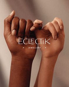 two hands holding each other with the word cecilk on it in front of them