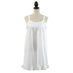 Beautiful and well-constructed from 100percent cotton, this Embroidered Design Short Nightgown is very feminine and appealing. The cozy cool style is perfect for summer weather, as well as for vacationing. The white cotton nightgown is a lovely blend of comfort and elegance, with subtle details that bring the perfect finishing touch. Size: x-large. Gender: female. Age Group: adult. White Cotton Nightgown, Transparent Nightgowns, White Nightgown, One Piece Clothing, Cotton Nightgown, Summer Weather, One Piece Pajamas, Nightgowns For Women, Designer Shorts