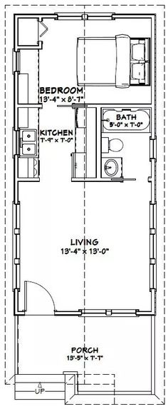 the floor plan for a small house