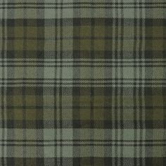 a green and black plaid fabric