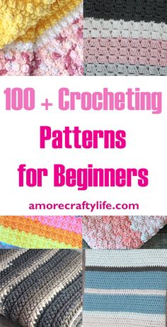 crochet patterns for beginners with text overlay