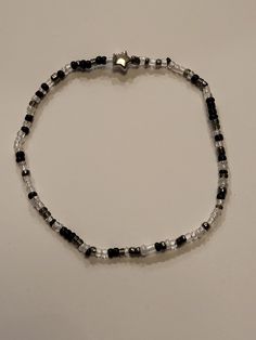 My bracelets use high quality elastic and beads, so your bracelet will be comfortable and pretty! Casual Silver Stretch Bracelet With Black Beads, Tiny Beads Bracelet, Tiny Bead Bracelet, Small Bead Bracelet, Gray Bracelet, Black Beaded Bracelets, Tiny Beads, Bracelet Black, Beads Bracelet