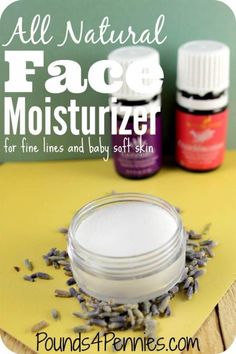 All Natural Face Moisturizer, Smooth Face, Face Creams, Young Living Oils, Homemade Face