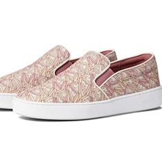 Nwt Michael Michael Kors Keaton Logo Slip-On Sneaker Michael Kors Slip-on Sneakers For Spring, Michael Kors Synthetic Sneakers For Spring, Michael Kors Pink Synthetic Sneakers, Michael Kors White Slip-on Sneakers, Michael Kors Spring Sneakers, Casual Pink Michael Kors Sneakers, Michael Kors Slip On, City Sneakers, Platform Slip On Sneakers