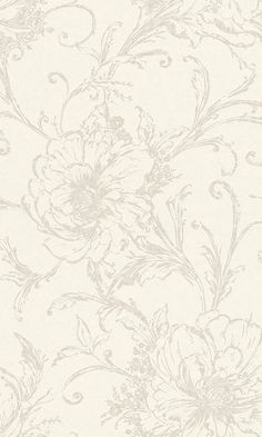 inked floral wallpaper Modern Floral Design, Floral Texture, Pretty Backgrounds, Beige Wallpaper, Metallic Wallpaper, White Wallpaper, Floral Background, Modern Floral, Flower Backgrounds