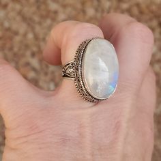 Brand New Handmade Overzized Rainbow Moonstone Antique Design Silver Ring. 925 Stamped New To Poshmark? Use Referral Code Kimberlyn222 To Receive $10. White Moon-shaped Crystal Ring Gift, White Moon Shaped Crystal Ring Gift, Handmade White Moonstone Crystal Ring, Bohemian White Moonstone Ring Gift, Bohemian Style White Moonstone Ring Gift, Handmade White Moonstone Ring In Sterling Silver, Handmade White Moonstone Sterling Silver Ring, White Moonstone Ring With Large Stone In Sterling Silver, White Moonstone Crystal Ring With Natural Stones