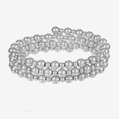 Bead Type: PlasticCircumference: 8 InchShape: RoundMetal Color: Silver ToneCare: Wipe CleanBracelet Type: Wrap BraceletsMetal: ZincCountry of Origin: Imported Silver Pearl Stretch Bracelet, 8mm Beaded Bracelet For Parties, Silver Pearl Bracelets With 8mm Beads, Party Jewelry Bracelet With 8mm Beads, Party Bracelet With 8mm Beads, Elegant Metal Bracelet With 8mm Beads, Stackable Metal Beaded Bracelets For Party, Metal Stackable Beaded Bracelets For Party, Elegant Silver Beads Wrap Bracelet