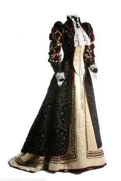 Fashions From History Gaun Abad Pertengahan, 1890s Fashion, Victorian Dresses, Period Clothing, 19th Century Fashion, Historic Clothing, Old Dresses, Victorian Clothing, Antique Dress