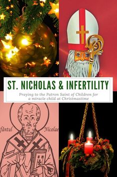 st nicholas and inferitity praying to the patron saint of children for christmas