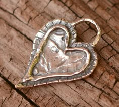 Forever Heart Charm // Sterling Silver Heart // H-216 Silver Clay Jewellery, Silversmithing Jewelry, Ormond Beach, Silver Clay, Metal Clay Jewelry, Casting Jewelry, Jewelry Making Ideas, Fabulous Jewelry, Sterling Silver Cross