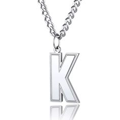 PRICES MAY VARY. ✅Initial Necklace✅ for men/women both ok, ❤ Sturdy stainless steel, not to heavy!! shiny lightweight and simple. ✅With Chain-22+2”✅You can adjust the length to your liking ❤️Smooth and comfortable curb chain. ✅Stainless Steel Necklace✅Dainty and Cute, No tarnishing or discoloration, the pendant has a nice weight to it. ✅Stainless Steel Clasp✅ size and construction are masculine, sturdy piece hold up well 💯🎁Gift Packaging: including 1 gift box+1 black velvet pouch. For daily st Initial Necklace For Men, Z Initial, Letter Necklace Initials, Monogram Necklace Gold, Chain For Men, Letter Pendant Necklace, Gold Monogram, Monogram Necklace, Gold Initial