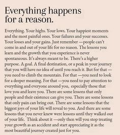 a page from the book everything happens for a reason