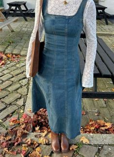 Dress In Winter Aesthetic, Outfits With Dresses Winter, Cute Maxi Dress Outfits, Shoes For Winter Dresses, Dress Fits Casual, How To Dress Up An Outfit, Light Blue Fall Outfits, Colorful Style Aesthetic, Catholic Outfits Church