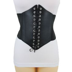 Women Fashion Chic Belt Women Fancy Fashion Style Wide Corset Belt Women Fashion Belt Condition: Brand New Color: Black Stretch Faux Leather And Waistband Size: Fits Sizes Medium - Xl 31"-45" Belt Width: About 9 1/4" Elevate Your Style With Our High Waist Wide Faux Leather Corset Belt! Introducing Our Women's High Waist Wide Faux Leather Fashion Stretch Black Corset Belta Chic And Versatile Accessory That Effortlessly Enhances Your Fashion-Forward Look. Here's Why This Corset Belt Deserves A Pla Black Corset Belt, Fashion Corset, Cloth Belt, Bold Accessories, Corset Belt, Leather Corset, Black Corset, Favorite Dress, Black Stretch