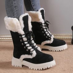 Step into a winter wonderland with our Frost Whisperer Snow Boots for Women. [Cozy & Warm]: Lined with plush faux fur for ultimate warmth and comfort during the winter months.[Sturdy & Stylish]: Made with a sturdy cotton fabric upper and a durable rubber outsole, offering a perfect blend of fashion and function.[Versatile Design]: The round toe and bold pattern provide a timeless look, suitable for various winter outfits.[Handmade Quality]: Each pair is handcrafted, ensuring attention to detail Sneakers For Women Trendy, Shoes For Women Outfits, Cute Winter Shoes, Trendy Sneakers For Women, Formal Sneakers, Shoes For Women Winter, Orthopedic Shoes Stylish, Black Shoes For Women, Shoes For Women Black