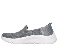 Step-in to convenient walking comfort and cushioning wearing Skechers Hands Free Slip-ins GO WALK Flex - Serena. This laceless design features a heathered mesh upper, our exclusive Heel Pillow , Skechers Air-Cooled Memory Foam insole, lightweight ULTRA GO cushioning and Flex Pillars for added support. | Skechers Women's Slip-Ins: GO WALK Flex - Serena Slip-On Shoes | Medium Width | Skechers Hands Free Slip-ins for an easy fit | Lightweight, responsive ULTRA GO cushioning | Exclusive Heel Pillow Slip-on Running Sneakers With Cushioned Footbed, Ergonomic Slip-on Sneakers With Cushioned Footbed, Breathable Slip-on Sneakers With Cushioned Footbed For Running, Gray Slip-on Running Shoes With Cushioned Footbed, Medium Width Synthetic Slip-on Sneakers, Skechers Women, Hands Free, Slip On Shoes, Memory Foam