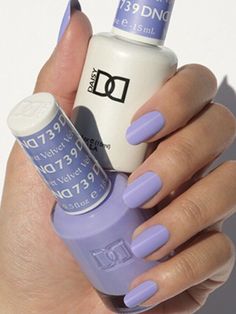 DND Gel Nail Polish Duo GEL Polish & MATCHING LACQUER DND 739 Velvet Pedi Colors, Nails 23, Cnd Nails, Band Nails, Powder Nail Polish, Ombre Nail