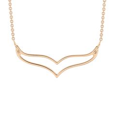 18 carat rose gold necklace, 43 cm motif size: 20 mm Elegant Wing-shaped Jewelry Gift, Elegant Wing-shaped Jewelry As Gift, Elegant Wing-shaped White Gold Necklace, Elegant White Gold Wing-shaped Necklace, Elegant Necklaces With Unique Pendant Design, Elegant Silver Necklace With Bird Shape, Elegant Wing-shaped Yellow Gold Necklace, Elegant Yellow Gold Wing-shaped Necklace, Rose Gold Necklace