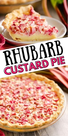 this rhubarb custard pie is the perfect dessert for any holiday