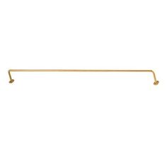 a gold plated metal bar on a white background, with the handle extended to one end