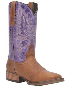 Laredo Women's 11" Western Boots - Broad Square Toe , Purple Womens Cowgirl Boots, The Old West, Store Hours, Old West, Get Directions, Boots For Sale, Cowgirl Boots, Winter Sale, Boot Shop