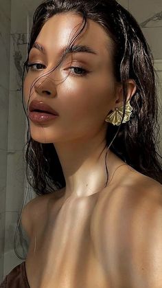 Baddie Hairstyles, Pretty Makeup, Aesthetic Makeup, Makeup Inspo, Dark Hair, Pretty Face, Nyx, Aesthetic Girl