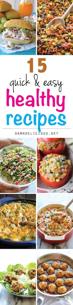 quick and easy healthy recipes that are perfect for the busy family to enjoy in their home