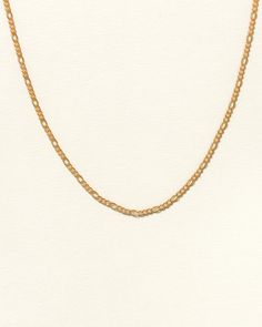 Gianna Chain Necklace - Midori Jewelry Co. - Necklace Long Figaro Chain Necklace As Gift, Figaro Chain Long Necklace As Gift, Figaro Chain Link Necklace For Layering, Classic Double Chain Necklace For Gift, Classic Double Chain Necklace Gift, Layering Figaro Chain Necklace, Elegant Figaro Chain Necklace For Layering, Elegant Figaro Chain Link Necklace, Trendy Figaro Chain Link Necklace