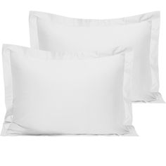 two white pillows on top of each other