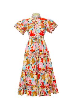 Feminine Floral Print Dress For Casual Wear, Chic Floral Midi Dress With Fitted Bodice, Feminine A-line Dress For Day Out, Feminine Long Dress For Garden Party, Feminine Casual Lined Midi Dress, Feminine Midi-length Lined Dresses, Feminine Knee-length Lined Dress, Chic Floral Print Daywear Dresses, Chic Short Sleeve Maxi Dress With Fitted Bodice