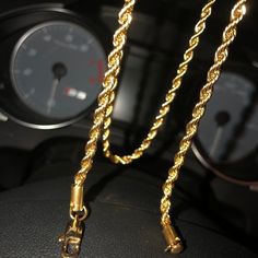 This Chain Is 18k, Stamped And Real Gold. The Length Is 22". Triple Layered Real Gold Plating. Gold Necklace Men, Necklace Men, Mens Accessories Jewelry, Mens Gold, Real Gold, Men Necklace, Gold Plating, 18k Gold, Gold Necklace