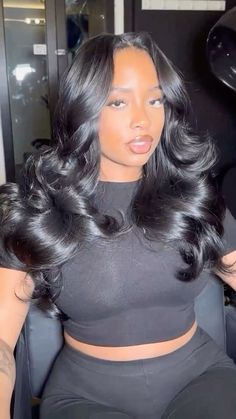 Sew In With Loose Curls, Bombshell Curls, Brazilian Loose Wave, Sew In Hairstyles, Lace Hair, Body Hair