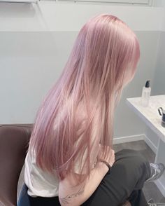 #pink #hair #hairstyles #popular Light Pink Hair Outfits, Light Pink Hair Pale Skin, Pale Pink Hair Color, Pink Gray Hair Color, Outfits To Wear With Pink Hair, Pink Ashy Hair, Pink Hair On Pale Skin, Silvery Pink Hair, Cotton Candy Hair Color Pastels