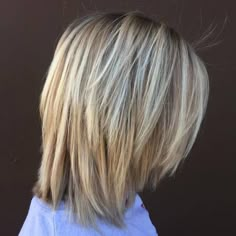 Shoulder-Length Bob With Choppy Layers Long Choppy Bobs, Going Blonde, Choppy Bob Haircuts, Shoulder Length Bob, Choppy Bob, Layered Bob Hairstyles